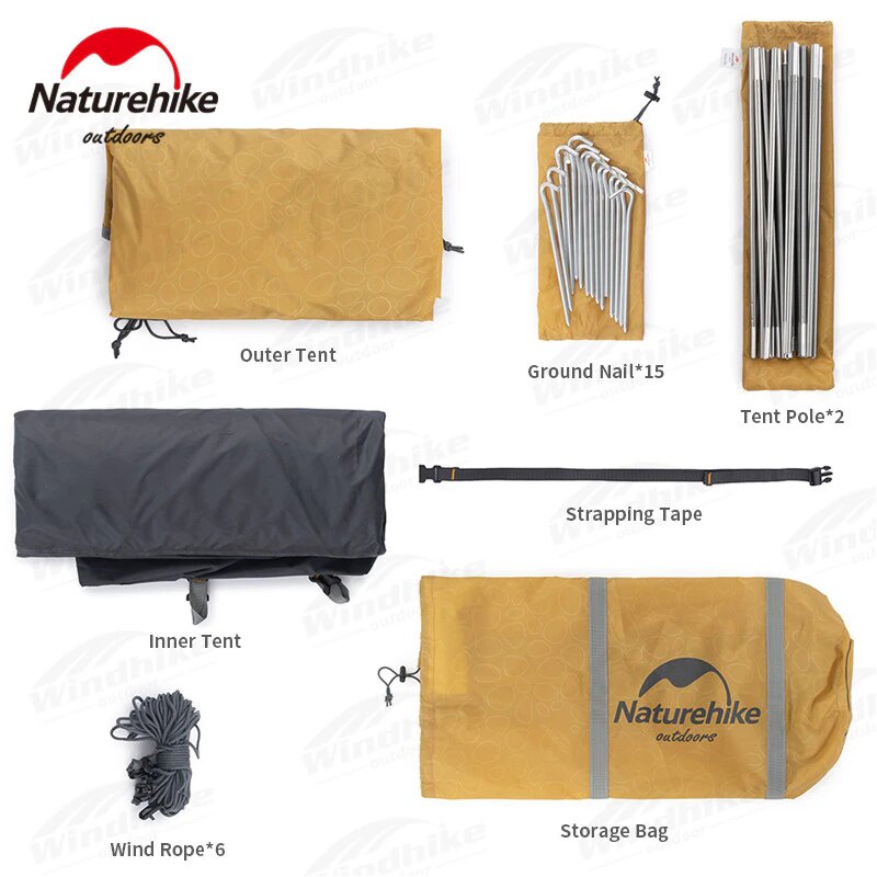 Намет Naturehike P-Series II (2-х місний) NH18Z022-P темно-синій Фото 2